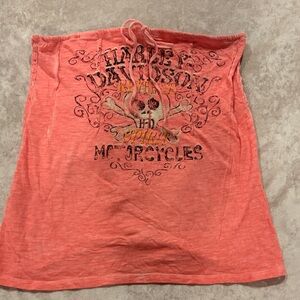 Harley-Davidson Coral Tunic Top fun for any bike event.